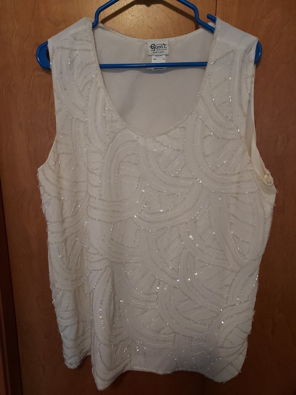 Gunit New York blouses for women elegant 1X Sleeveless beaded See details GUC